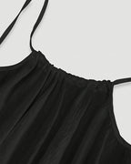 Yksivärinen selkämys Cami-mekko naisille